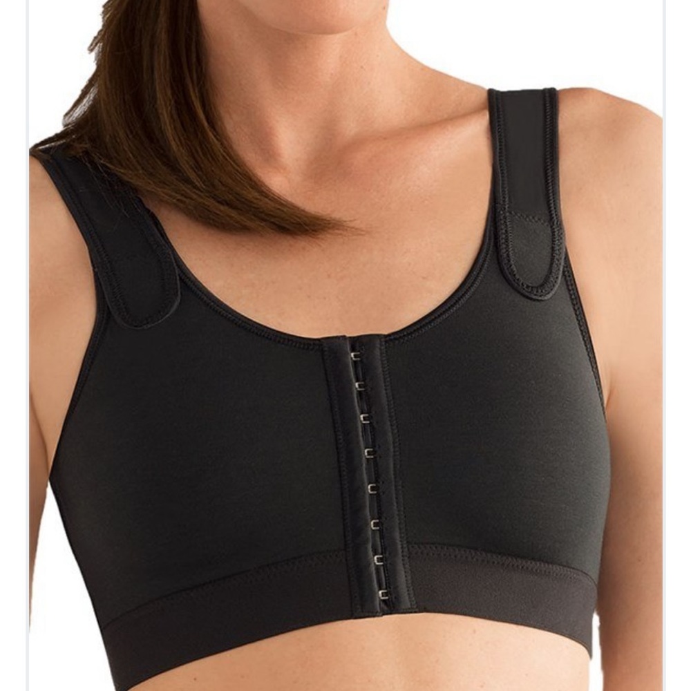 Amoena Sarah Front Closure Wire-Free
Bra - Black